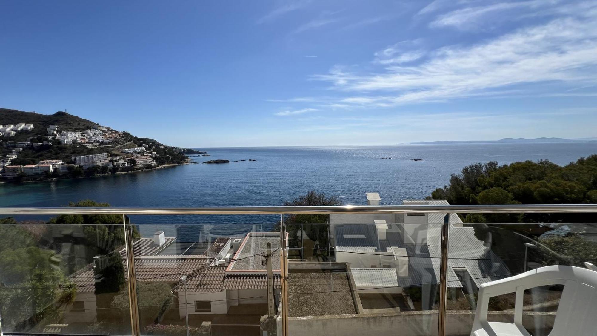 Apartamento Vista Mar Y Parking En Roses Av-27 Esterno foto