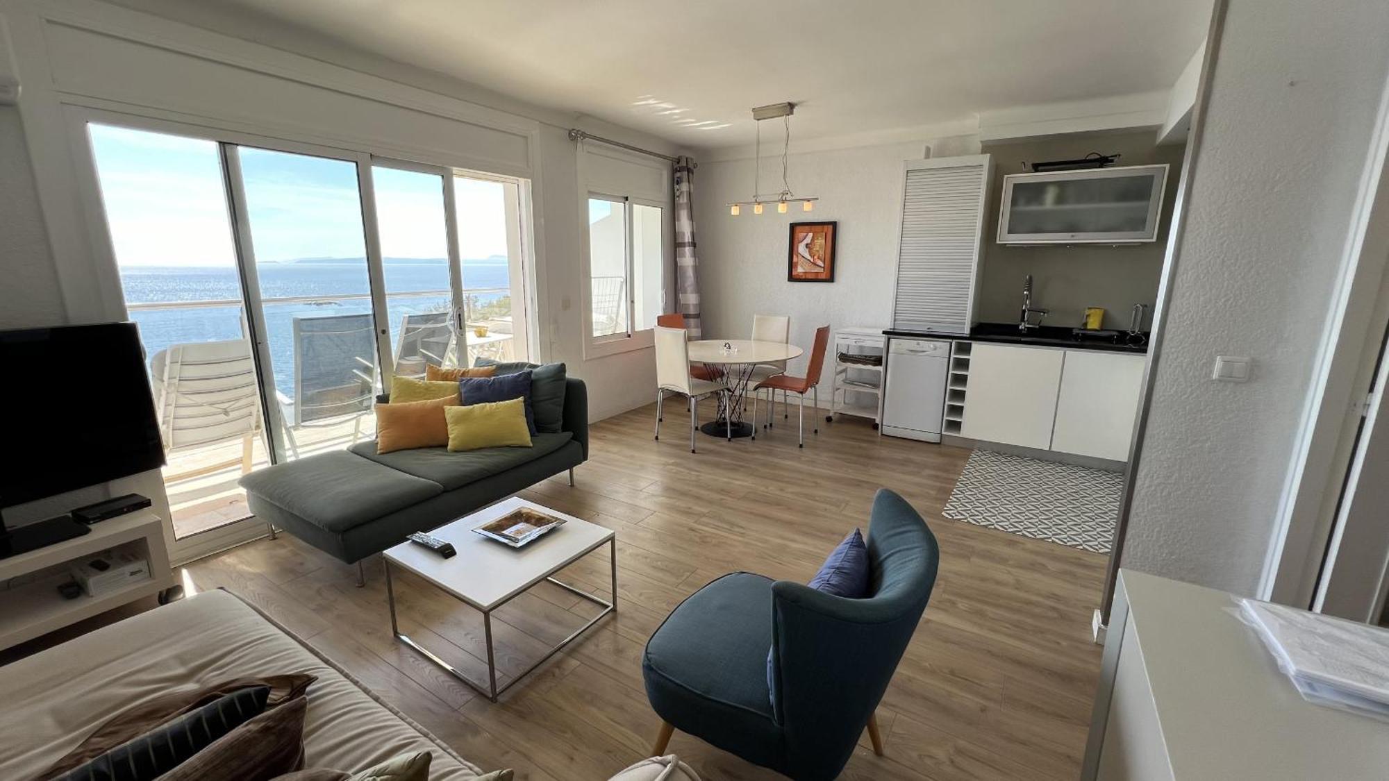 Apartamento Vista Mar Y Parking En Roses Av-27 Esterno foto