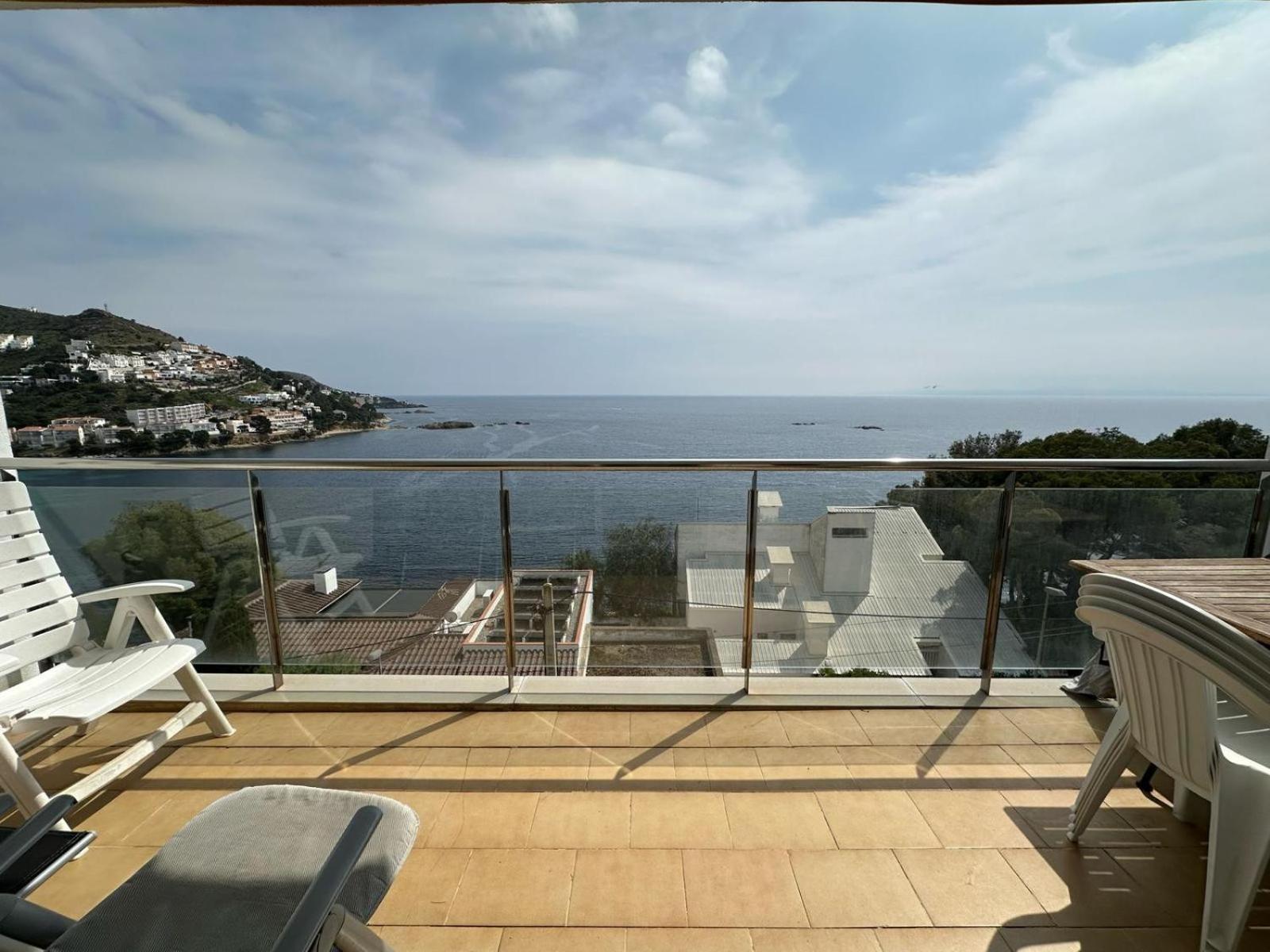 Apartamento Vista Mar Y Parking En Roses Av-27 Esterno foto
